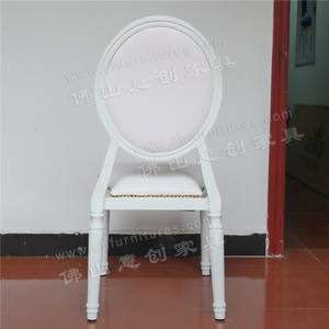 Louis XIV sedia bianca in alluminio nuovo Design Cafe Hotel banchetto matrimonio soggiorno in resina di ferro sale per <span class=keywords><strong>eventi</strong></span> in plastica - Product Image 5