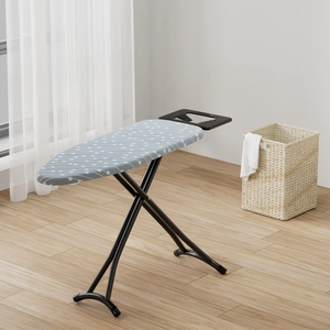 Einfache Lagerung mit Eisen halter 2 Jahre Garantie Baumwoll bezug Bügelbrett Großes Brett Tragbarer Klapp bügeltisch - Product Image 5