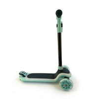 Trottinette pour enfants à hauteur réglable avec 3 roues LED