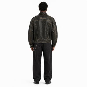 Giacche in <span class=keywords><strong>Pelle</strong></span> Lavata Personalizzate YM, Giacche da Moto in <span class=keywords><strong>Pelle</strong></span> Sintetica di Alta Qualità per <span class=keywords><strong>Uomo</strong></span>, Moda Maschile Antivento - Product Image 2
