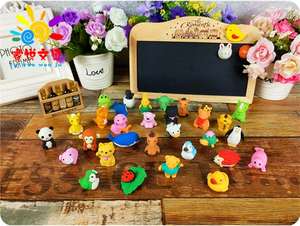 Gommes à effacer en TPR en forme d'animaux de dessin animé 3D mignons en gros – Cadeau promotionnel de papeterie pour enfants et écoles - Product Image 4
