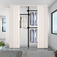 Nouvelle Armoire Bébé DIY en Acier Carbone Blanc, Personnalisable, Combinable, avec Porte-Vêtements Vertical, Grande Armoire Pliable pour Chambre à Coucher