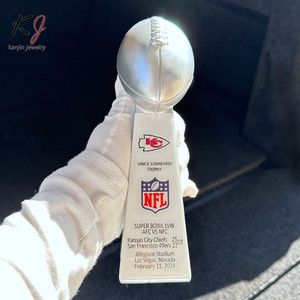 Trofeo de Recuerdo de Aleación de Aluminio de 22 cm del <span class=keywords><strong>Super</strong></span> <span class=keywords><strong>Bowl</strong></span> de los Kansas City Chiefs de la <span class=keywords><strong>NFL</strong></span> - Product Image 3