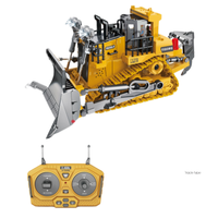 Nuevo SJY-BC1045/BC1046 1/24 Bulldozer de Metal a Control Remoto de 9 Canales, Serie de Vehículos de Ingeniería, Listo para Usar, Eléctrico, 25m