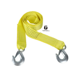 Sangle de <span class=keywords><strong>remorquage</strong></span> robuste Topwell 2" 50mm 5T avec crochets métalliques forgés, corde de récupération d'urgence en polyester pour camion, SUV, remorque - Product Image 6