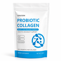 Collagène en poudre probiotique à marque privée pour adultes, favorisant un teint éclatant, une alimentation saine, haute solubilité, faible teneur en matières grasses, texture lisse