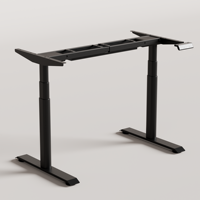 PRORIALS Cadre de bureau électrique à double moteur pour plateau de table de 1200 mm à 2000 mm avec 3 contrôleurs de mémoire