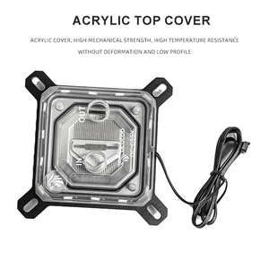 OCOCOO OC C55X ARGB, Bloque de Refrigeración Líquida para CPU, Acrílico Transparente, Microcanal de Cobre, Refrigerador Líquido, Intel LGA 1700 1851 AMD AM5 - Product Image 2