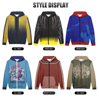 Personnalisé votre logo fermeture éclair sweats à capuche femmes hommes mode à manches longues sweat à capuche décontracté automne hiver vêtements de sport ww2418