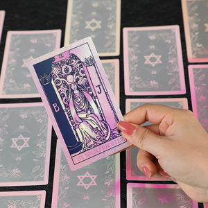 Shenzhen XM Marca Oro/Plata Acabado Tarot Cards Neo Rider Tarot - <span class=keywords><strong>7</strong></span> Colección Deathly Sin 70*120mm Cubierta el Iridiscente Dec - Product Image 2