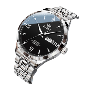 Pour OLEVS 9956 hommes luxe <span class=keywords><strong>automatique</strong></span> mécanique <span class=keywords><strong>montre</strong></span> haut marque Original étanche <span class=keywords><strong>montre</strong></span>-bracelet lumineux Date mode affaires - Product Image 3