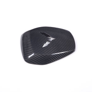 غطاء تزيين لوحة عجلة القيادة لسيارات شيفروليه كورفيت C7 Stingray Z06 من 2014 إلى 2019، اكسسوارات داخلية من ألياف الكربون الحقيقية - Product Image 4