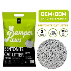 Litière pour chat en bentonite concassée de haute qualité avec un agglomérage rapide, un contrôle des odeurs, sans poussière et des propriétés hautement absorbantes - Product Image 1