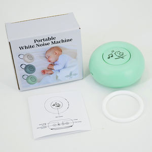 아기 보육 도넛 모양 ABS 화이트 노이즈 메이커를위한 사용자 정의 로고 휴대용 사운드 머신 울음 소리 센서 기술 - Product Image 6