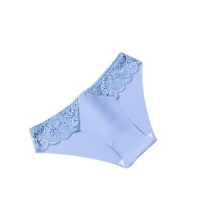 Mutandine a triangolo da donna all'ingrosso con pizzo cucito, morbide, delicate sulla pelle, traspiranti, a tinta unita - Product Image 4