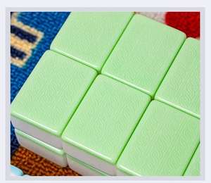 Ensemble de Mahjong américain de taille mini de voyage 166 pièces carreaux de mélamine ivoire pour jeux de <span class=keywords><strong>casino</strong></span> avec jokers et numéros - Product Image 2