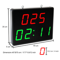 Minuteur d'arcade de basketball haute précision avec comptage automatique des points, kit capteur numérique LED pour compteur de balles Rouge/Vert
