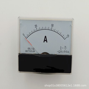 69L13 แผงมิเตอร์โวลต์มิเตอร์แอมป์มิเตอร์ความถี่มิเตอร์ 80x65 มม.สำหรับเครื่องกำเนิดไฟฟ้า AC DC สามเฟส 380V คลาส 1.5 ความแม่นยำ - Product Image 3