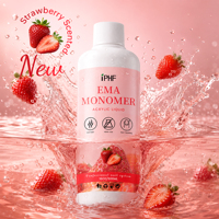 Monomère acrylique liquide EMA parfumé à la fraise, transparent comme du cristal, pour sculpture d'ongles, faible odeur, livraison rapide usine, OEM ODM