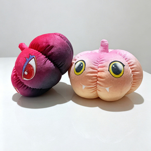 En gros, Adorables jouets en peluche citrouille d'Halloween à visage effrayant, coussin en peluche doux pour enfants, cadeaux d'Halloween - Product Image 2