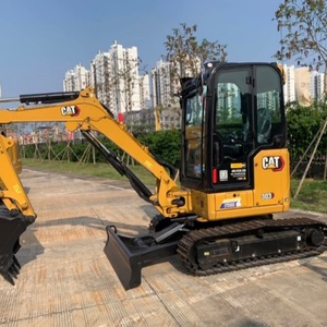 Excavadora de cadenas Caterpillar CAT303 usada de 3 toneladas con certificación CE, miniexcavadora con motor Cummins y bomba de engranajes, buen rendimiento. - Product Image 2