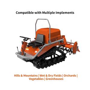 Oferta Especial: Rotocultivador Autopropulsado de Orugas con Diseño de Enganche de Tres Puntos, Ideal para Campos de Arroz y Terrenos Secos - Product Image 1