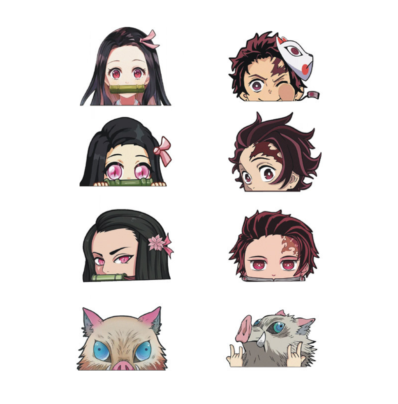 Съемная Виниловая наклейка для использования на открытом воздухе с пользовательским логотипом «рассекающий демонов»