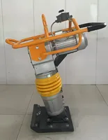 Pilonneuse thermique à essence 7,5 CV, force d'impact 1,6 t, masse de compression 85 kg pour le compactage des sols et des fondations routières
