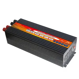 고출력 5000W 수정 사인파 인버터 DC 24V 12V AC 220V 110V 태양광 발전 인버터 야외 기기 용