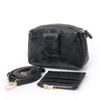 MACWAVE Tas Bahu Kulit Asli Bergaris Wanita Tas Selempang Wanita Dompet Kartu Clutch Pesta Malam 1-1.9L