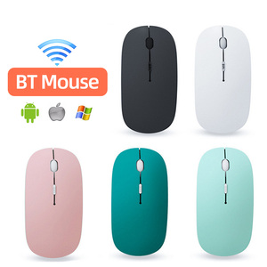 Souris de jeu sans fil BT avec rétroéclairage RVB ultra-mince alimentée par batterie pour iPad, tablettes et ordinateurs portables Windows et Android - Product Image 2
