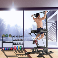 Torre de Gimnasio Versátil para Interiores, Barra de Dominadas para Entrenamiento Diario con Peso Corporal, Base Antideslizante, Venta al Por Mayor