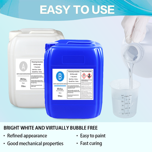 2 Part Polyurethane Synthetic <strong>Resin</strong> Casting White Liquid Fast-Cure Low Viscosity Odor Vacuum Casting Mold Making Special Effect - Product Image 4