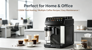 เครื่องชงกาแฟอัตโนมัติ Anbolife พร้อมเครื่องบดในตัวและถังนม แรงดัน 15 บาร์ ฟังก์ชั่นชงเย็น 8 รสชาติ หน้าจอสัมผัส ชงเอสเพรสโซได้ - Product Image 5