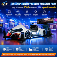 Simulateur de course 4DOF avec écran LED, vibrations sur quatre axes, inclinaison, machine de jeu de conduite 4x4, prise EU/US pour centre d'arcade