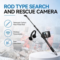 Caméra télescopique LSJ-C-E, caméra d'inspection rétractable, caméra de recherche, caméra de sauvetage, vidéo avec audio bidirectionnel