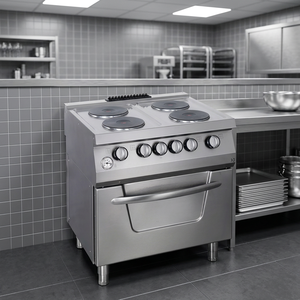 Cuisinière électrique 4 brûleurs de haute qualité, double unité, installation sur table, pour usage domestique, compatible GPL, prête à être expédiée, en acier inoxydable - Product Image 3