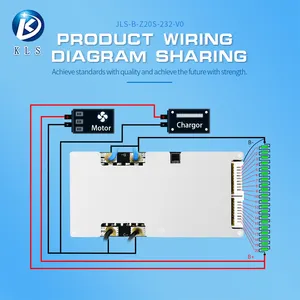 KLS 6S 7S 8S 9S 20S 20A 30A 50A 70A 80A 90A Li-Ion Lifepo4 NMC Natrium-Ion-Batterie-BMS für Elektrofahrzeug