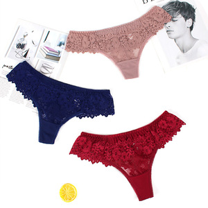<span class=keywords><strong>Perizoma</strong></span> Sexy in Pizzo Floreale da Donna, Trasparente <span class=keywords><strong>a</strong></span> <span class=keywords><strong>Rete</strong></span>, <span class=keywords><strong>a</strong></span> Vita Bassa, G-String, Commercio all'Ingrosso OEM - Product Image 2