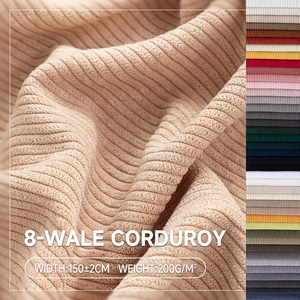 8 Wale Corduroy Polyester Velvet <b>Strip</b> Cloth Waterproof Textile For Sofa Seat Cushion Pillow Home Upholstery - Product Image 1