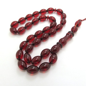 Nuovo stile dimensioni 9*13mm colore rosso tasbeeh islamico 33 perline di preghiera <span class=keywords><strong>rosario</strong></span> musulmano <span class=keywords><strong>uomo</strong></span> e donna Misbaha tesbih - Product Image 2