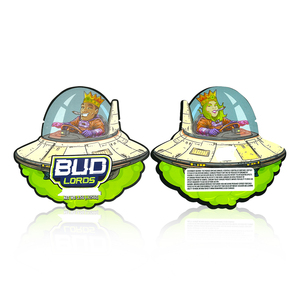 Custom Printed Edible Gummy 3.5g Resealable Zipper Die Cut <b>Packs</b> Unique Shaped Child Proof Smell Proof Food Grade Mylar Bags - Product Image 1