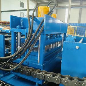 Machine de formage à rouleaux pour garde-corps routier à trois vagues Wadley avec transmission par engrenages pour panneaux en aluminium, contrôlée par PLC - Product Image 3