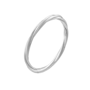 LUMINA gioielli alla moda semplice S925 anello in argento puro con linee geometriche avvolti intorno per le donne - Product Image 4