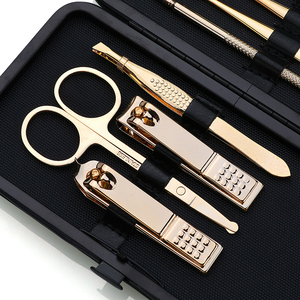 Set di strumenti professionali per Manicure portatile per bambini in oro con custodia in acciaio inox <span class=keywords><strong>tagliaunghie</strong></span> per dita e <span class=keywords><strong>piedi</strong></span> - Product Image 3