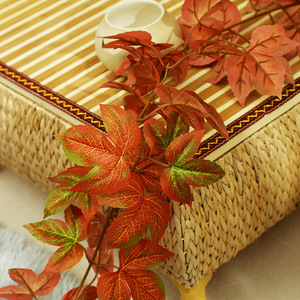 พลาสติกหวายเทียมใบเมเปิ้ลจำลองสูงตกแต่งในร่มกลางแจ้ง - Product Image 6