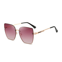 Lunettes de soleil polarisées de luxe pour femmes, protection UV400, légères, grande taille, pour la conduite en extérieur et les voyages