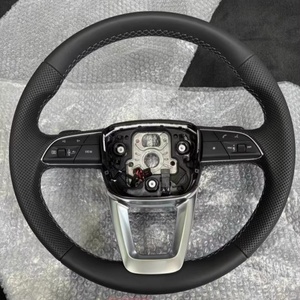 Volant de voiture en cuir pour <span class=keywords><strong>Audi</strong></span> R8 B8 B9 A3 8V A4 A5 A6 C6 S3 S4 S5 S6 A7 S7 RS3 RS4 RS5 <span class=keywords><strong>RS6</strong></span> RS7 Q3 Q5 Q7 <span class=keywords><strong>RS6</strong></span> R8 TT TTRS - Product Image 1