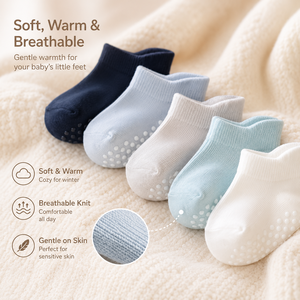 Ensemble de chaussettes pour bébé, semelle antidérapante, côtelées, style princesse, chaussettes pour nouveau-né fille, vente en gros en vrac - Product Image 6