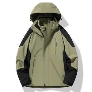 New Winter Outdoor Waterproof Suits Men's Three in One Thick Warm Coats <b>Camping</b> <b>Windbreaker</b> Coat Hiking Windproof - Product Image 4